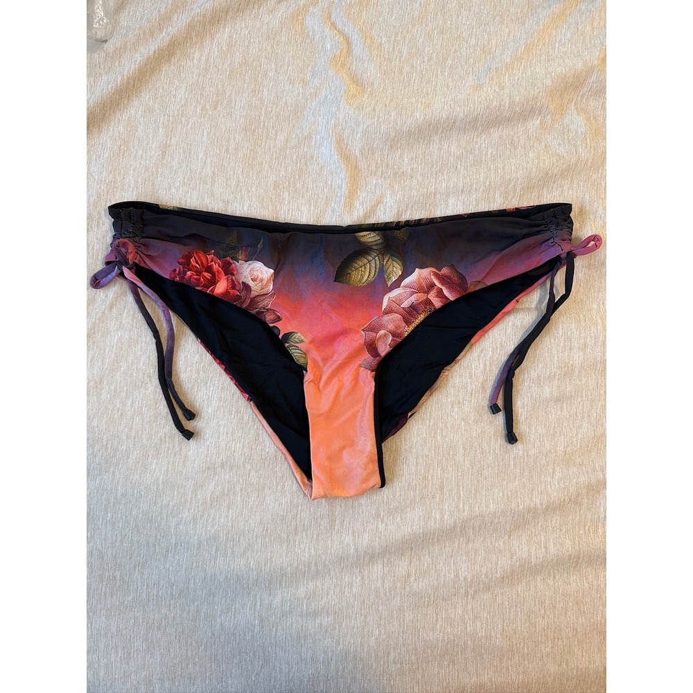agua bendita erielle eda floral shade bikini bottom women size 3xl, xxx-large